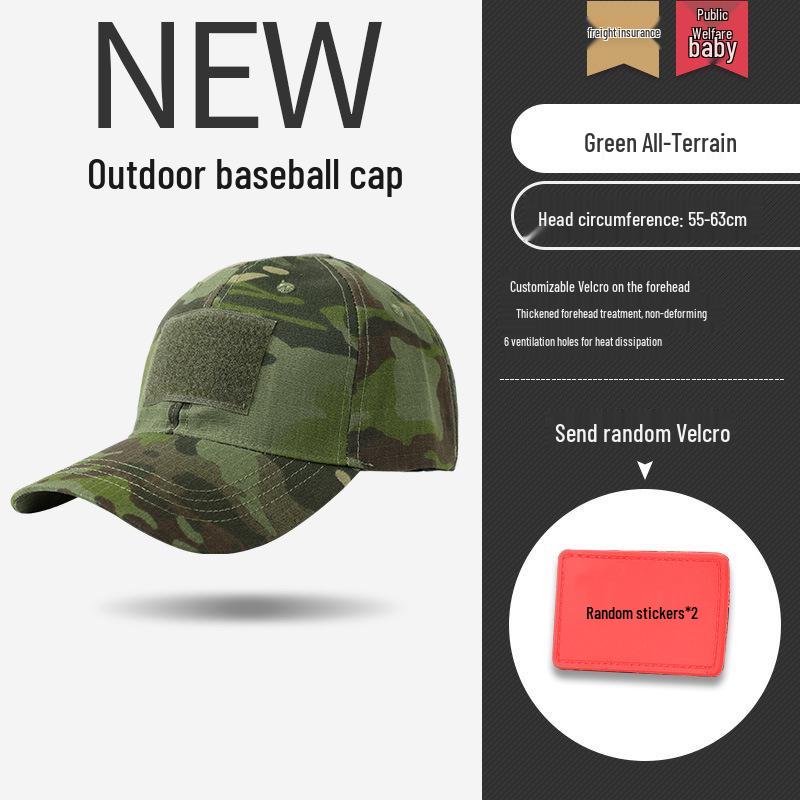 Men's Tactical Baseball Cap - Military & Cycling Visor Hat, Breathable Fabric, Adjustable Fit.