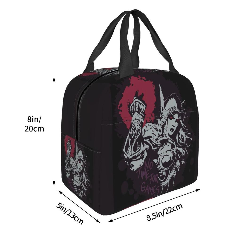 Sylvanas Has No Time For Games Classic Insulated Lunch Bag for Women Office Cooler Thermal Food Box Tote Lunch Boxes Container