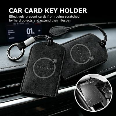 Suede Car NFC Card Key Cover Fob Case Protector Holder Shell For XC90 XC60 C30 S60 C70 XC40 V40 XC70 V70 V60 S80 S90