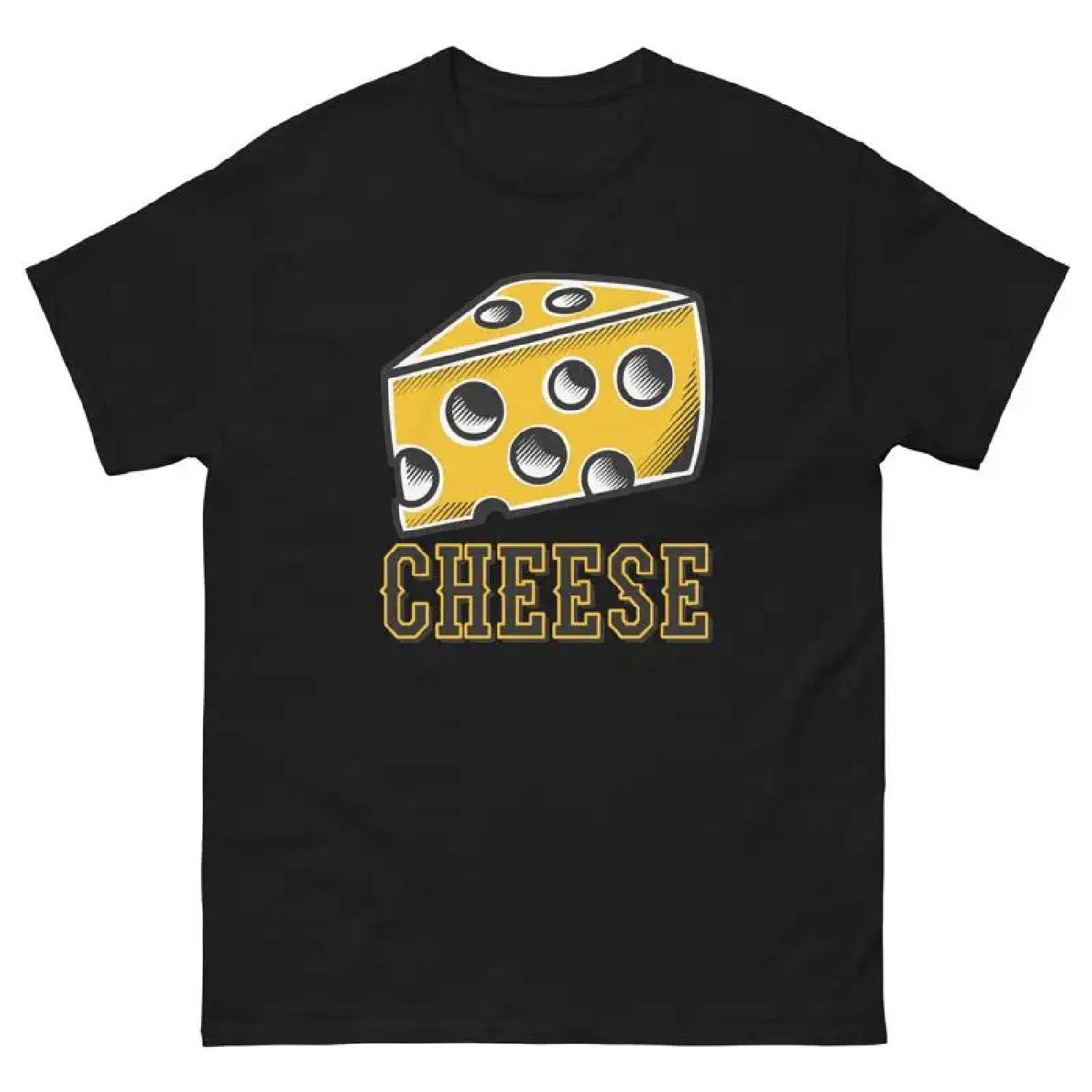 Cheese Lover Food Image Cartoon Funny T Shirt S