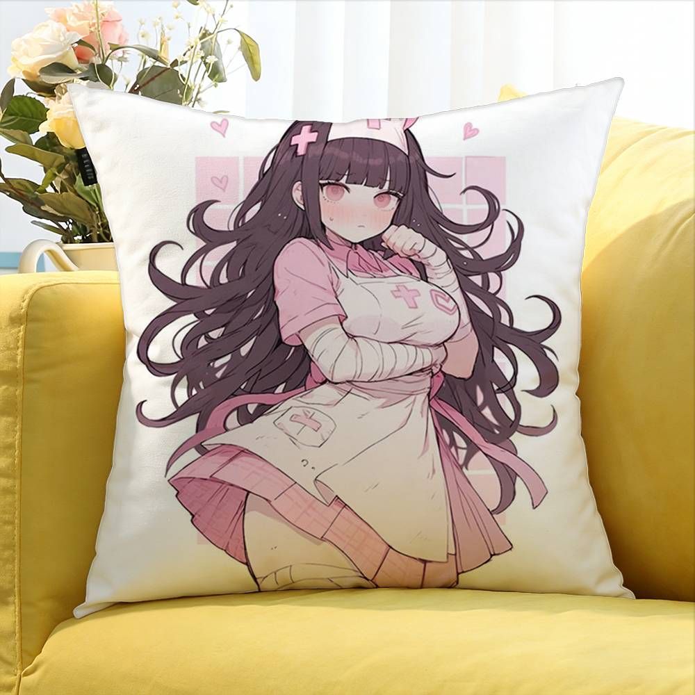 Video Game MMikan Tsumiki World Various Sizes Square Pillow Case For Car Home Bedchamber Decor