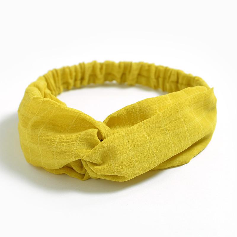 Bamboo Cotton Cross Elastic Headband, Simple Small Fresh Headband, Women'S Hair Accessories, Headgear