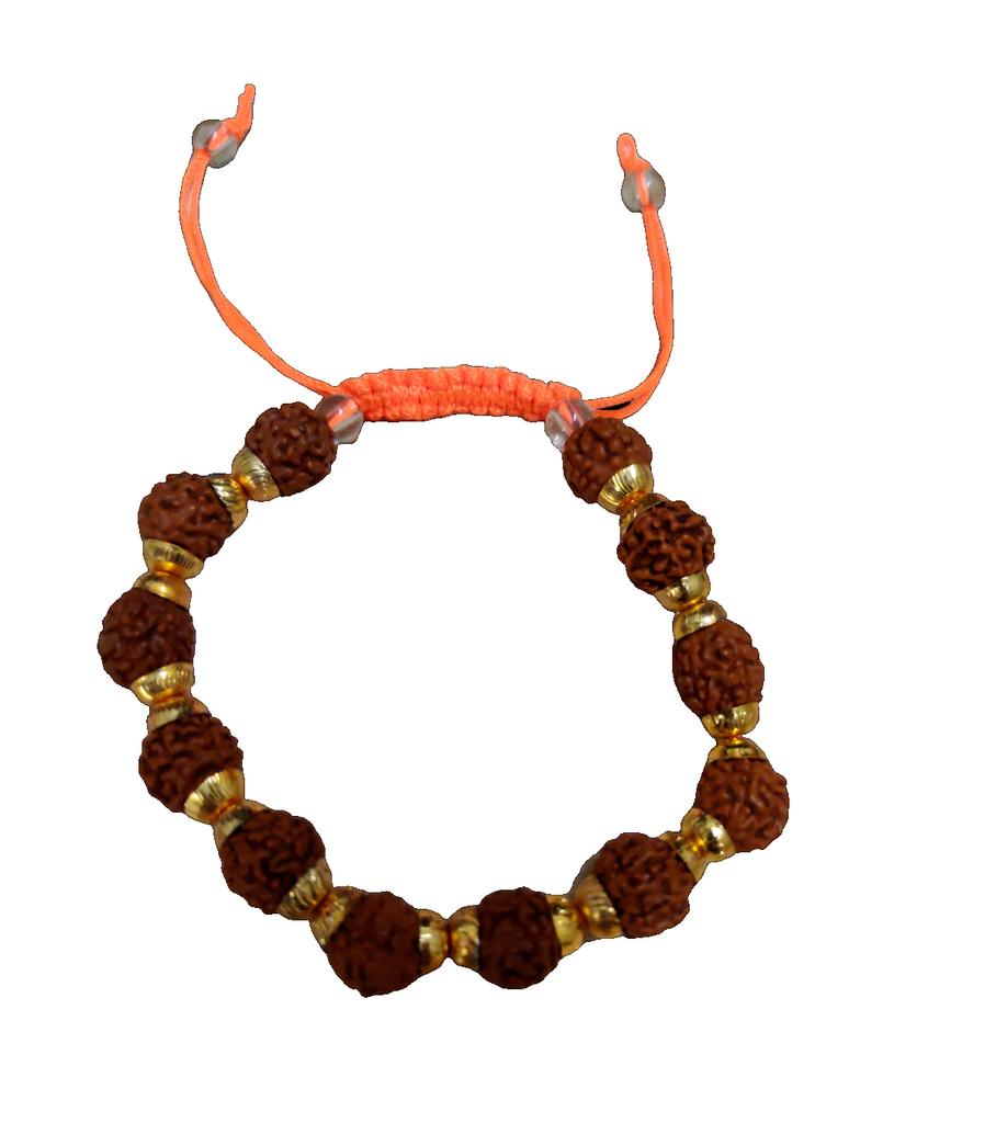 @ Indian Traditional Rudraksha Bracelet Brown Color For Unisex Zr913-60%Off