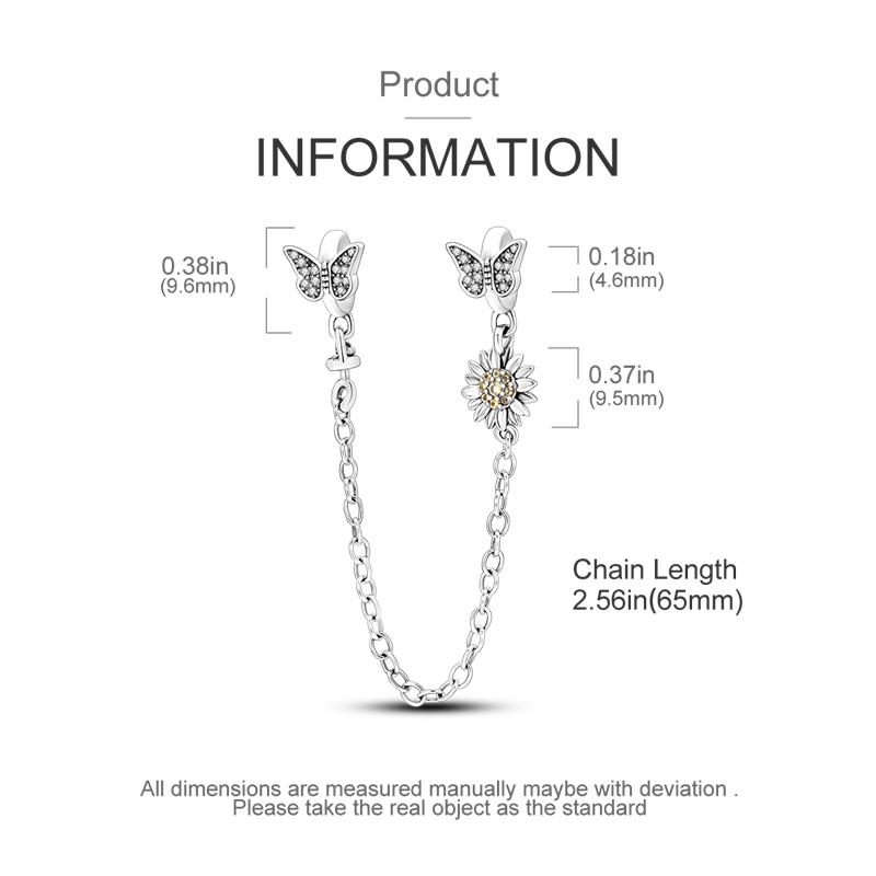 Sun Moon Star Safety Chain Pendant Charm Beads Copper Jewelry Fits Bracelet Bangle Necklace Women Luxury Party Festival Gift