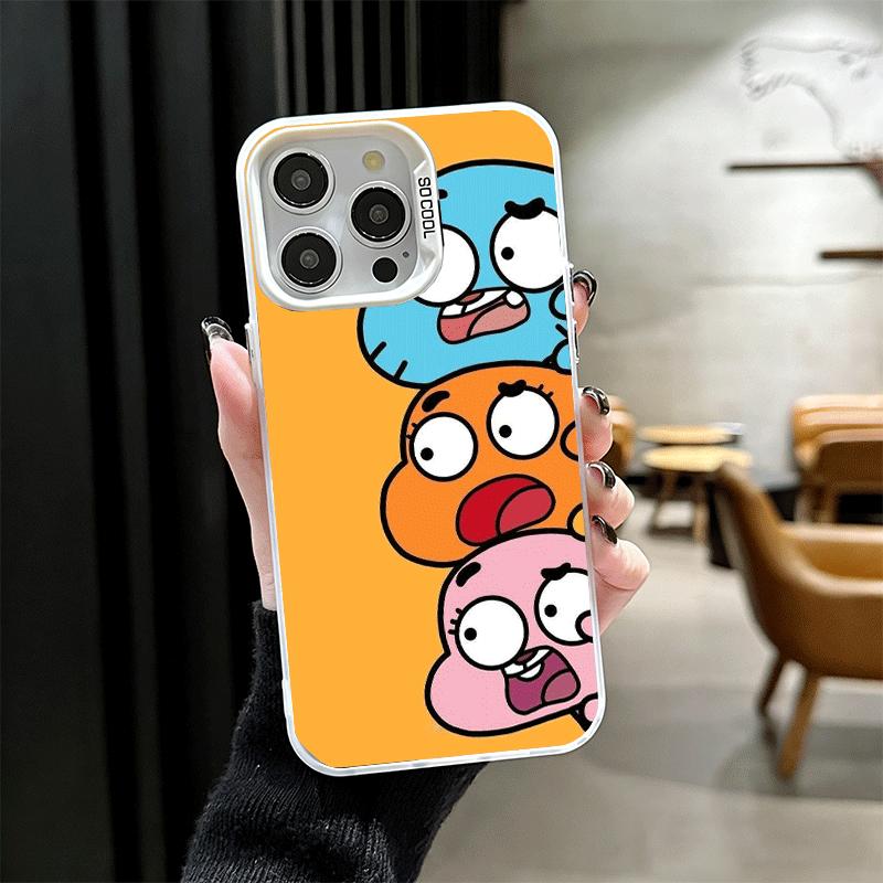 A-Amazing World G-Gumball Soft Phone Case for iPhone 15 16 17 Pro Max 17Air 16E 14 Plus 13 12 Mini Shockproof Cover Back Shell
