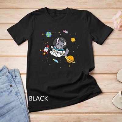 Chinchilla and Astronaut Chinchilla Lover Unisex T-shirt