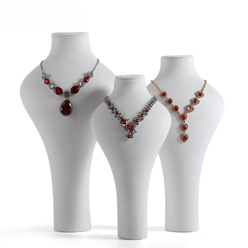 Digu Microfiber Necklace Display Stand for Jewelry Props