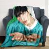 1Pc Cha Eun-woo Print Blanket Soft Comfortable Polyester Throw All Seasons Use Bedroom Office Outdoor Christmas Gift Choice Portrait Photo Print Print