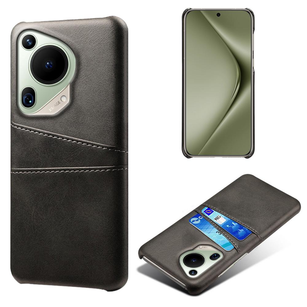 For Huawei Pura 70 Ultra Case with Dual Card Slots PU Leather + Hard PC Shell Ultra Thin