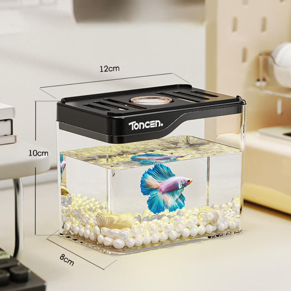 Resistant Falling Fish Tank Square Turtle Tank Ecologicals Tank  Ornamental Fish Decor