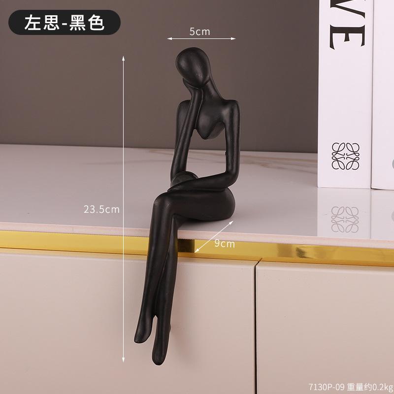 Mini Auriu Figurine Abstracte Statui și Sculpturi Decor Nodic pentru Living Miniaturi pentru Cadou Accesorii pentru Decorarea Casei