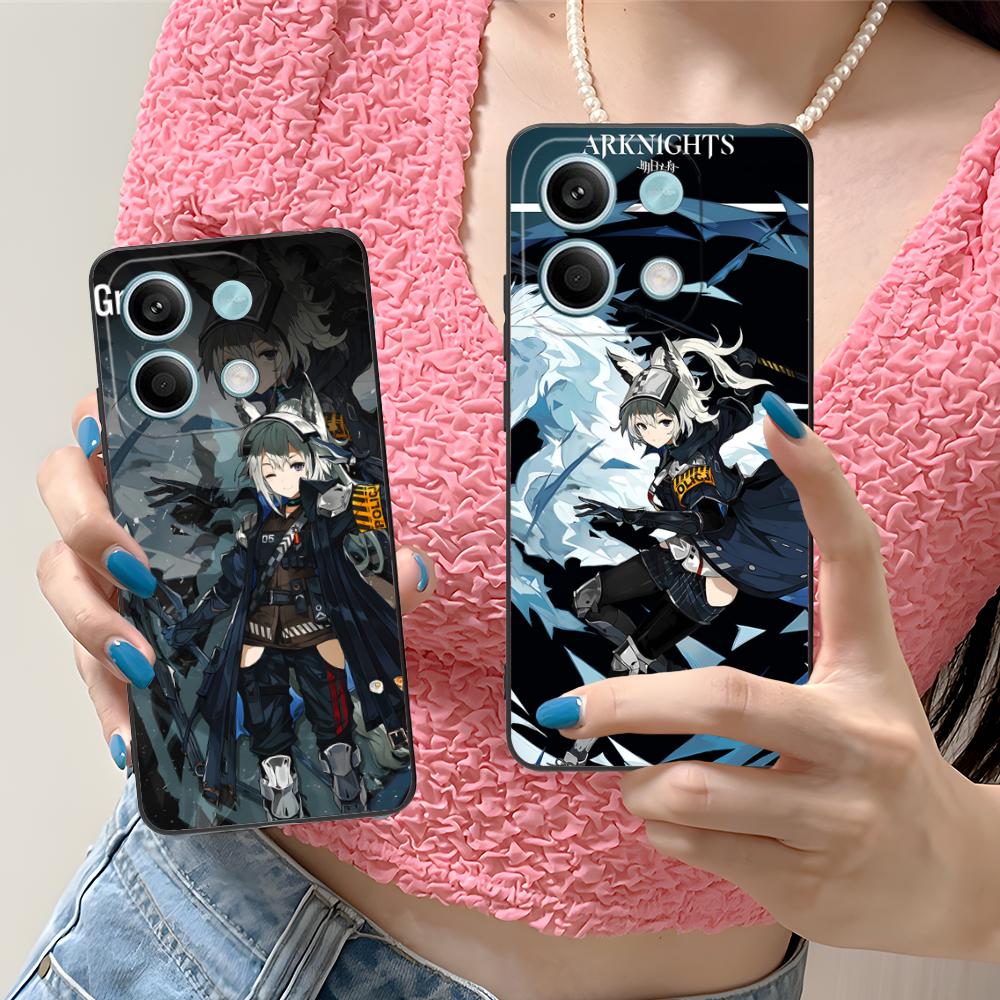 Arknights Grani Matte TPU Mobile Phone Case for Xiaomi Redmi Note 14 13 12 11 S Pro Plus 4G 5G Colorful Printing Cover