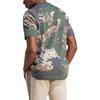 Adidas Originals Camouflage Letter Print Crew Neck T-Shirt Men Tops Dark-Green IR9474