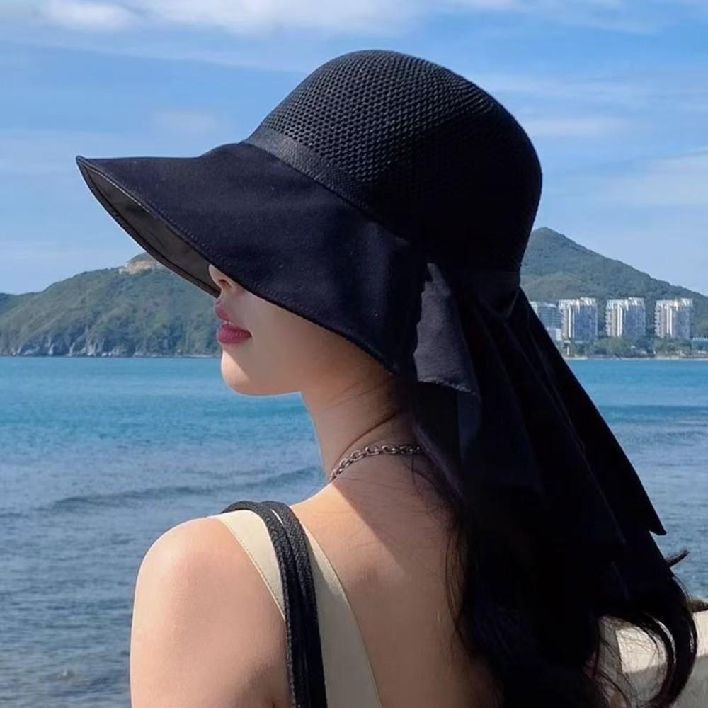 Korean Style Women Wide Brim Sun Hat Wide Brim Ladies' Sun Hat  Summer Outdoor Wear