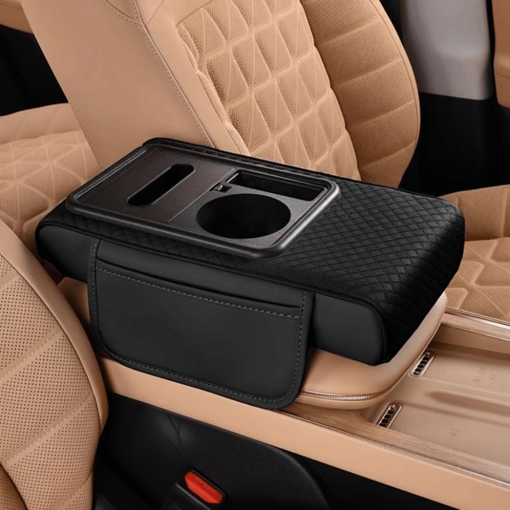 Premium Cushion Car Armrest Storage Box Large-Capacity Organizer Vehicle Organization