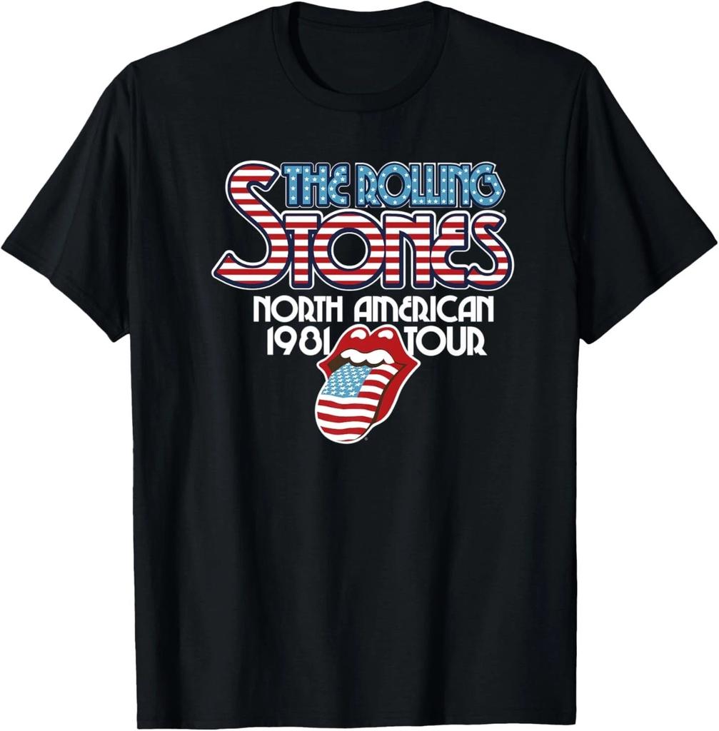 Maglietta da uomo The Rolling Stones American Tour 81