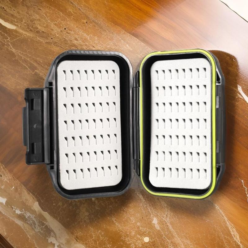 Waterproofs Plastic Fishing Tackle Box Double Sides Fishing Lure Fly Baits Box Fly Fishing Storage Case Easy To Carry