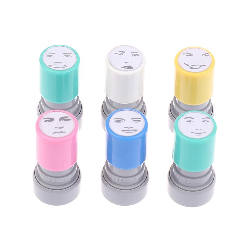 Personagens de Desenho Animado Divertidos Expressões Selo Positivo Tipo Prensa Carimbos de Planejador Kpop Anime Ação Carimbo de Tinta Presente para Fãs