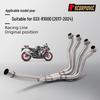Stainless Steel Front Exhaust Pipe for GSXR1000 (2017-2024) - Connects To Original Tailpipe