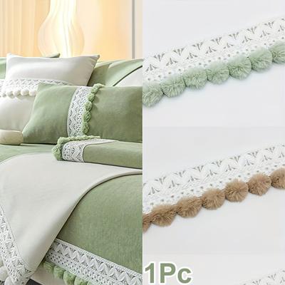 1m Ribbon Multi-Function Garment Accessories Scarf and Clothing Making Pompom Tassel Plush Lace Embroidery Cute Multi-Color
