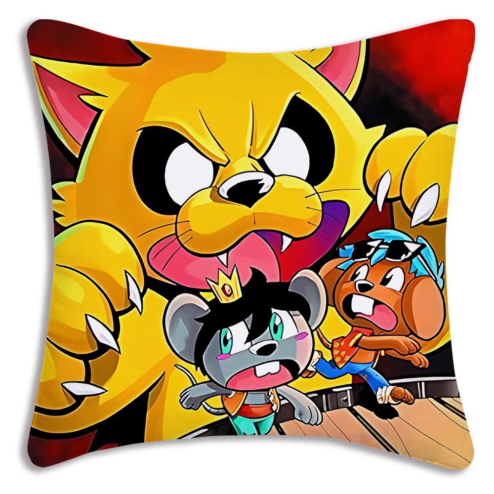 Anime For M-Mikecracks Pillow Covers Cartoon Sofa Decorative Home Double-sided Printing Short Plush Cute Cushion Cover