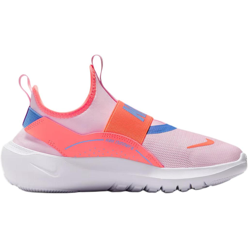 Nike Flex Runner Comfortable Versatile Fashion Trend Shock Absorption Low Top Kids Running Shoes Kids Running Shoes Pink Orange White IF2893-601