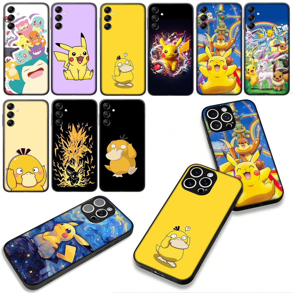 Cover for Xiaomi Redmi Note 15 11 9 10 Pro Plus A5 9A 9T 10A 10C 9C NFC 15C 8T Phone Case Cartoon P-Pokemons Psyduck P-Pikachus