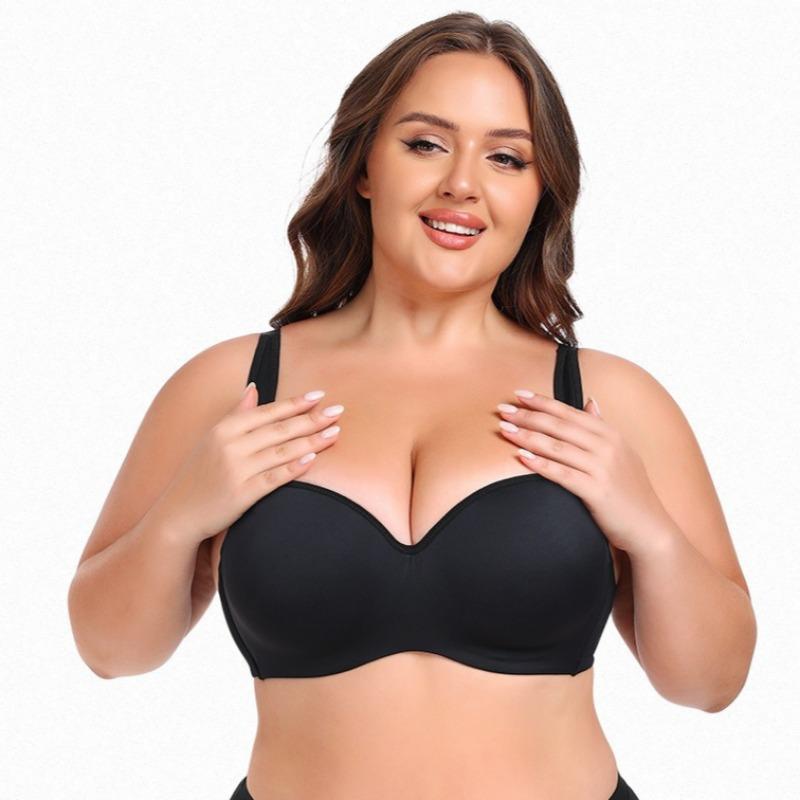 Anti-sagging Steel Ring Push-up Large Size Underwear Fat Girl Sports Bra