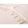 Kokubo Hanger, Convenient for Drying Small Items, Ramo Pinch Hanger with 8 Pinch Clips, White, 1 Piece