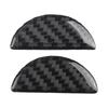 3 Stück Kohlefaser Hintere Wasserbecherhalter Blende Abdeckung für Fiat 500 2012-15 Auto Innenraum Zierleisten