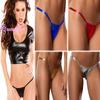 Women Lingerie Hot Erotic Shiny Bikini Briefs Underwear Porno Costumes Babydoll Sexy G String Thong Latex Leather Short Clothing