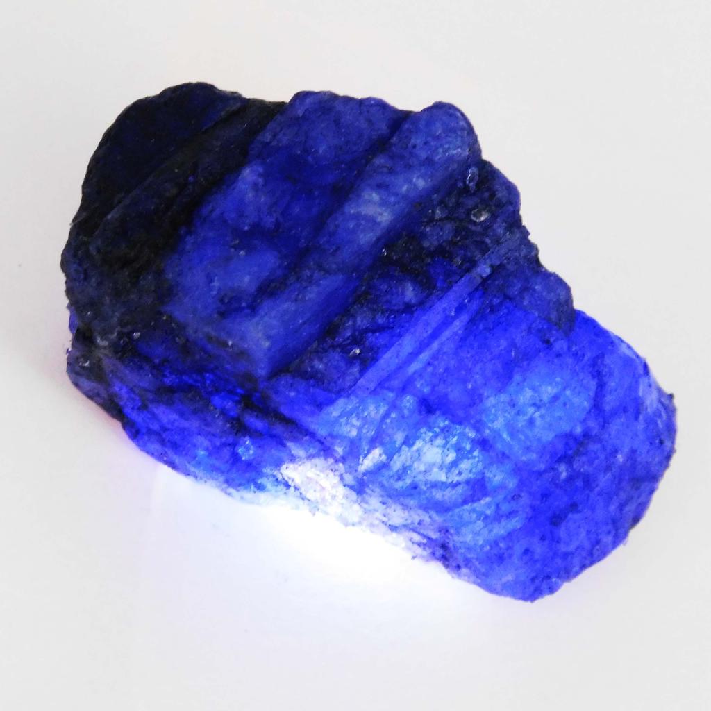 128 Ct Earth Mined CERTIFIED Natural Blue Sapphire Loose Gemstone Uncut Rough