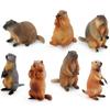 Children'S Solid Simulation Forest Animal World Groundhog Model Mouse Chipmunk Squirrel Solid Ornament Toy