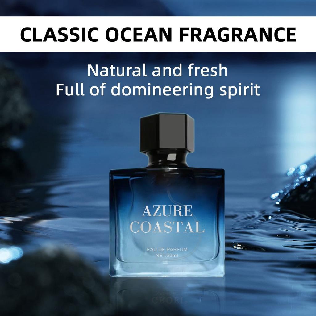 Blue Men's Perfume, With A Long-lasting Ocean Scent, Is A Versatile Men's Perfume Suitable For Dates, Workplaces, And Daily Life,50ML