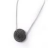 NOA [G8323] - Designer Necklace 'Sissi' Black White