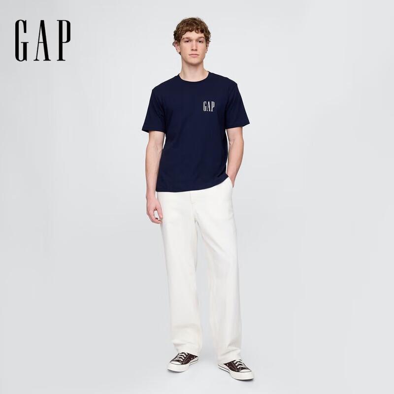 GAP Unisex 2025 Spring Printed Logo Cotton T-Shirt