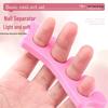 Wearable Nail Tool Kit: 5-Piece Set with Sponge, Adhesive Board, File, Cuticle Fork, Crystal Stick, Finger Separator, and Horn Brush.