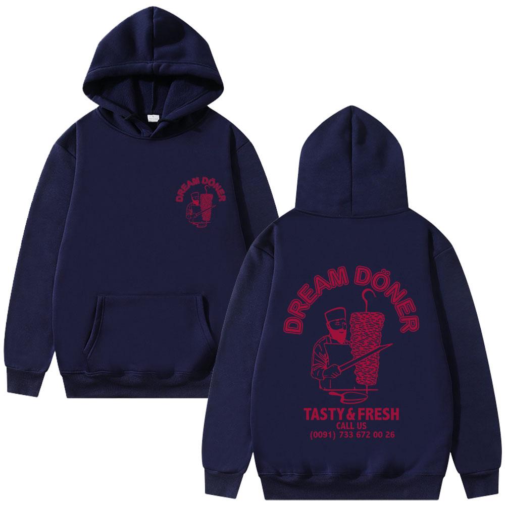 Doner Kebab Karl Marx Socialist Funny Meme Hoodie Unisex Casual Fleece Vintage Pullover Hoodies Oversized Sweatshirt