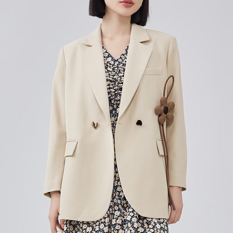 

Women s Korean Retro 3D Floral Blazer XL