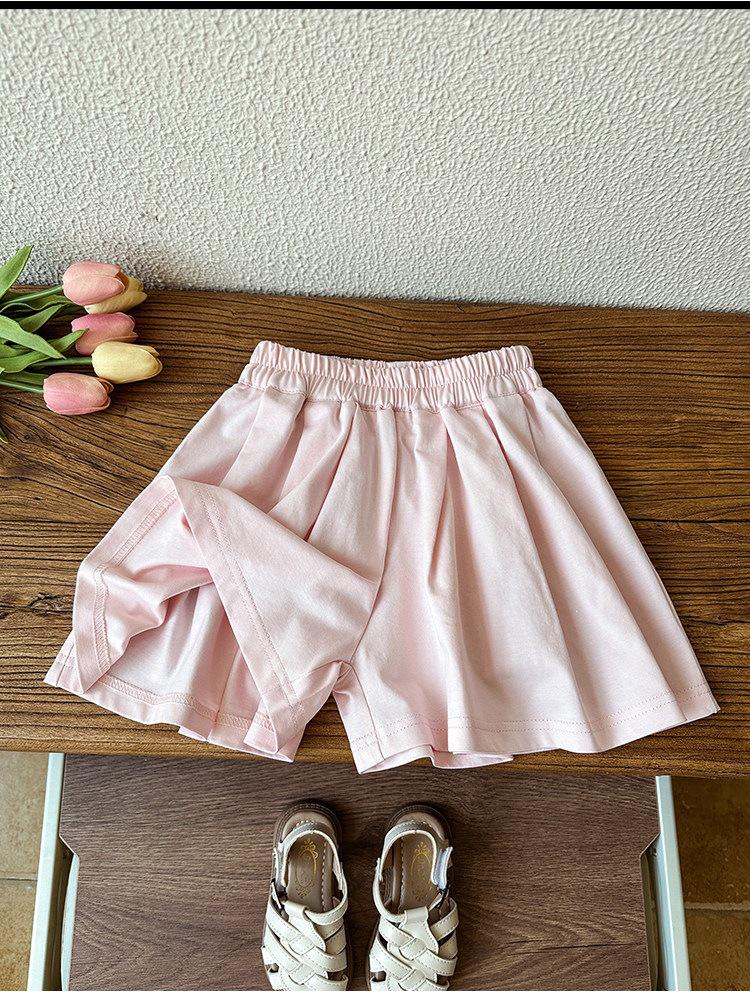 Girls' Cute Sleeveless Polo Shirt & Shorts Set 2026 - Casual Two-Piece for Kids
