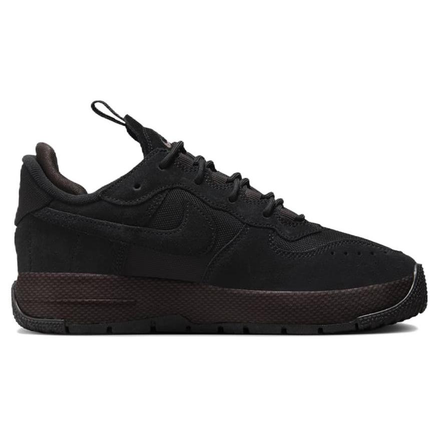 New Nike Air Force 1 Wild Low Black Velvet Brown Women's FB2348-001