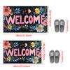 Spring Flower Welcome Doormat Decor Kitchen Corridor Balcony Rugs Carpet Living Room Bath Anti-slip Foot Mat Bedroom Floor Mat