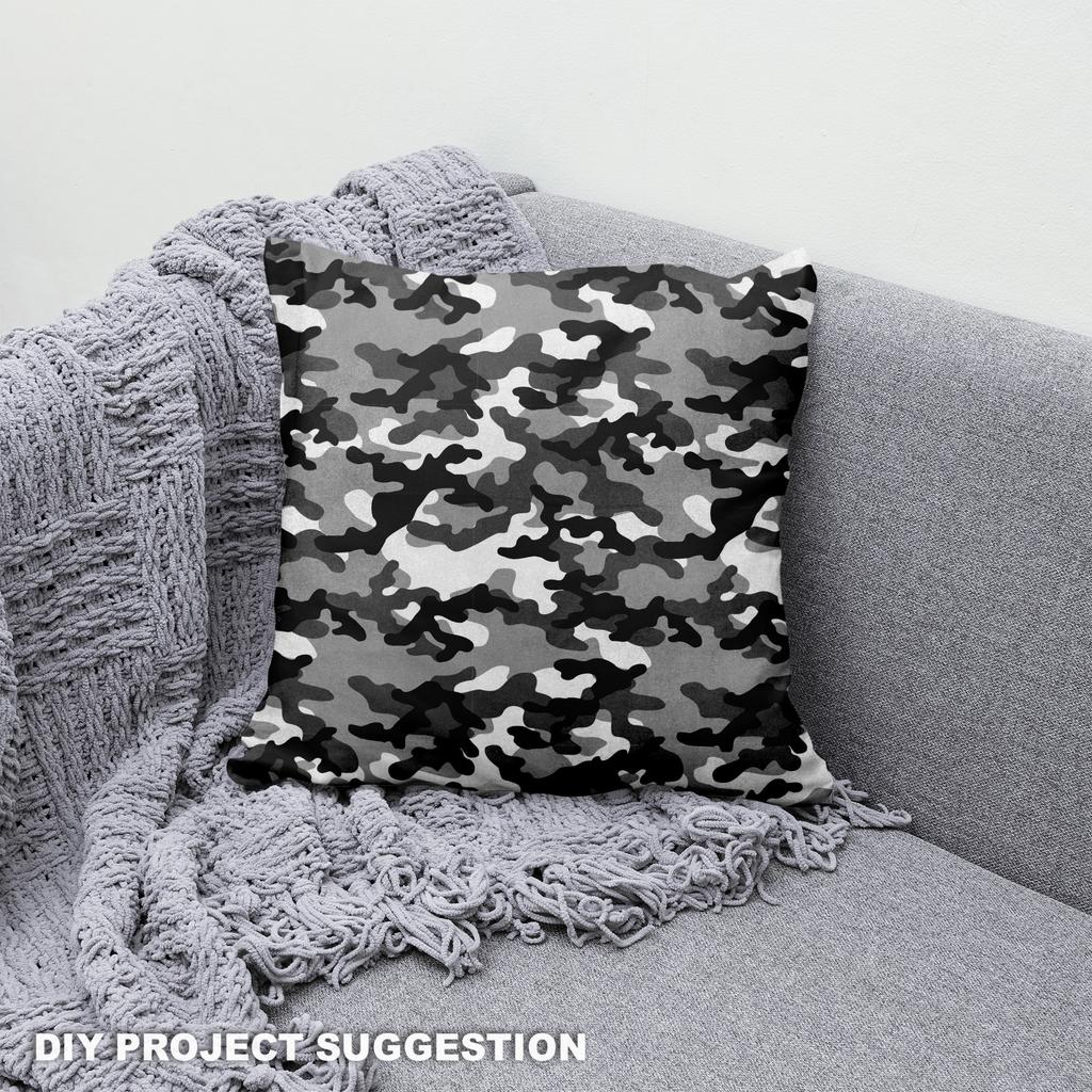 Royal Samt Stoff Polyester Zum Nähen - Motiv Camouflage 6