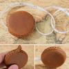 Hand Stitched Genuine Leather Mini Tape Measure 1.5M Auto Retractable Body Sewing Measuring Tape Portable Tailor Soft Ruler