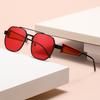 2025 High-End European & American Fashion UV-Protective Geometric Metal Sunglasses
