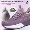 Scarpe Antinfortunistiche da Donna Stivali di Sicurezza Traspiranti Puntale in Acciaio Antiperforazione Scarpe da Lavoro Sportive Stivali di Sicurezza per l'Edilizia