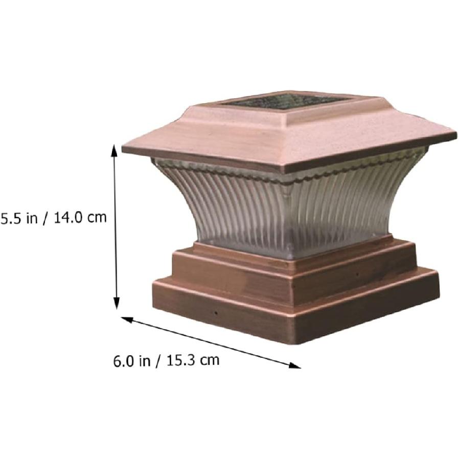 Solar Powered Garden Light Pillar Light Outdoor Decorative Lamp for Courtyard