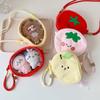 Fruit Shaped Storage Organizer Transparent Transparent Pvc Bag Plush Doll Storage Bag Convenient Cartoon Ita Bag For Children'S