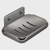 Punch-Free Wall-Mounted Soap Rack, Space-Saving Aluminum with Dual Drain Design