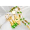 Anniyo Hawaiian Jewelry sets Flower Cross Pendant Necklaces Earrings Crystal Bead Ball Chains Guam Micronesia Chuuk #252106